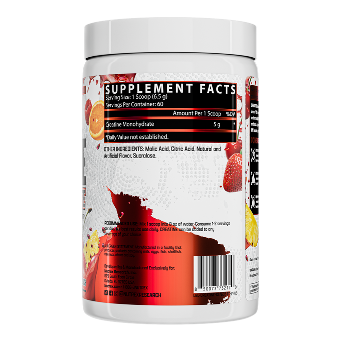 Nutrex Research Creatine 60 Porciones Fruit Punch