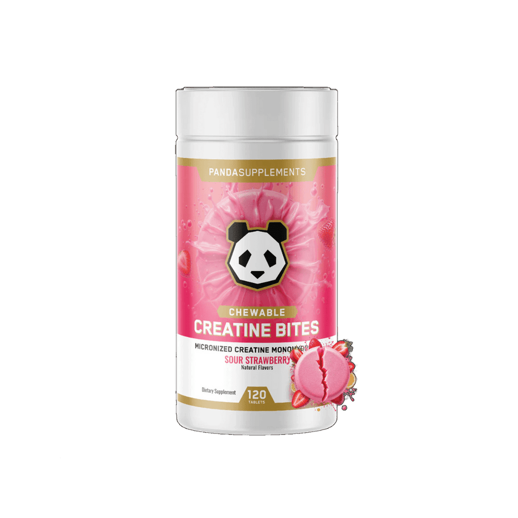 Panda Creatine Chews 120 Tabletas Sour Strawberry