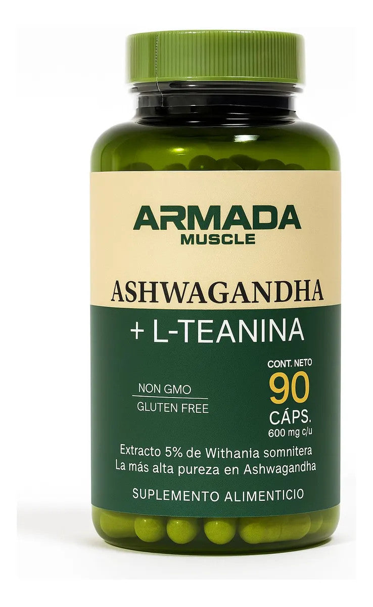 Armada Ashwagandha L Teanina 600 mg 90 Cápsulas
