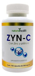 Natural Zyn C 500Mg 100 Cápsulas Linea Blanca