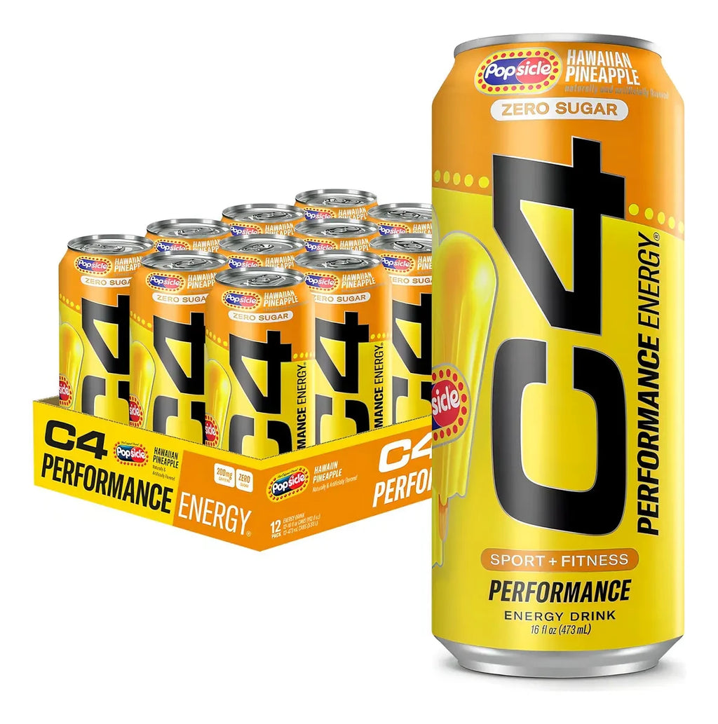 Cellucor C4 Energy Carbonatada 16Oz 12Pk Hawaiian Pineapple Popsicle