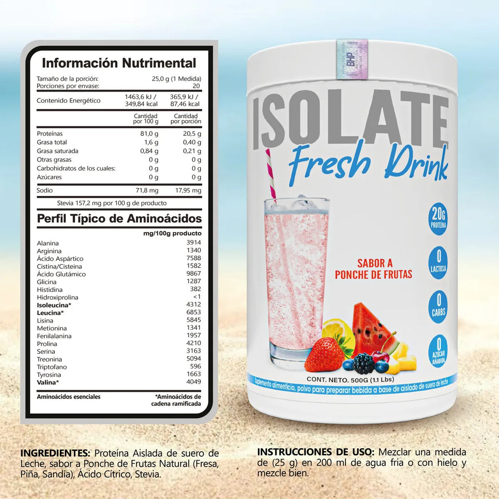 Bhp Aislado Fresh Drink 1 Libras Ponche de Frutas