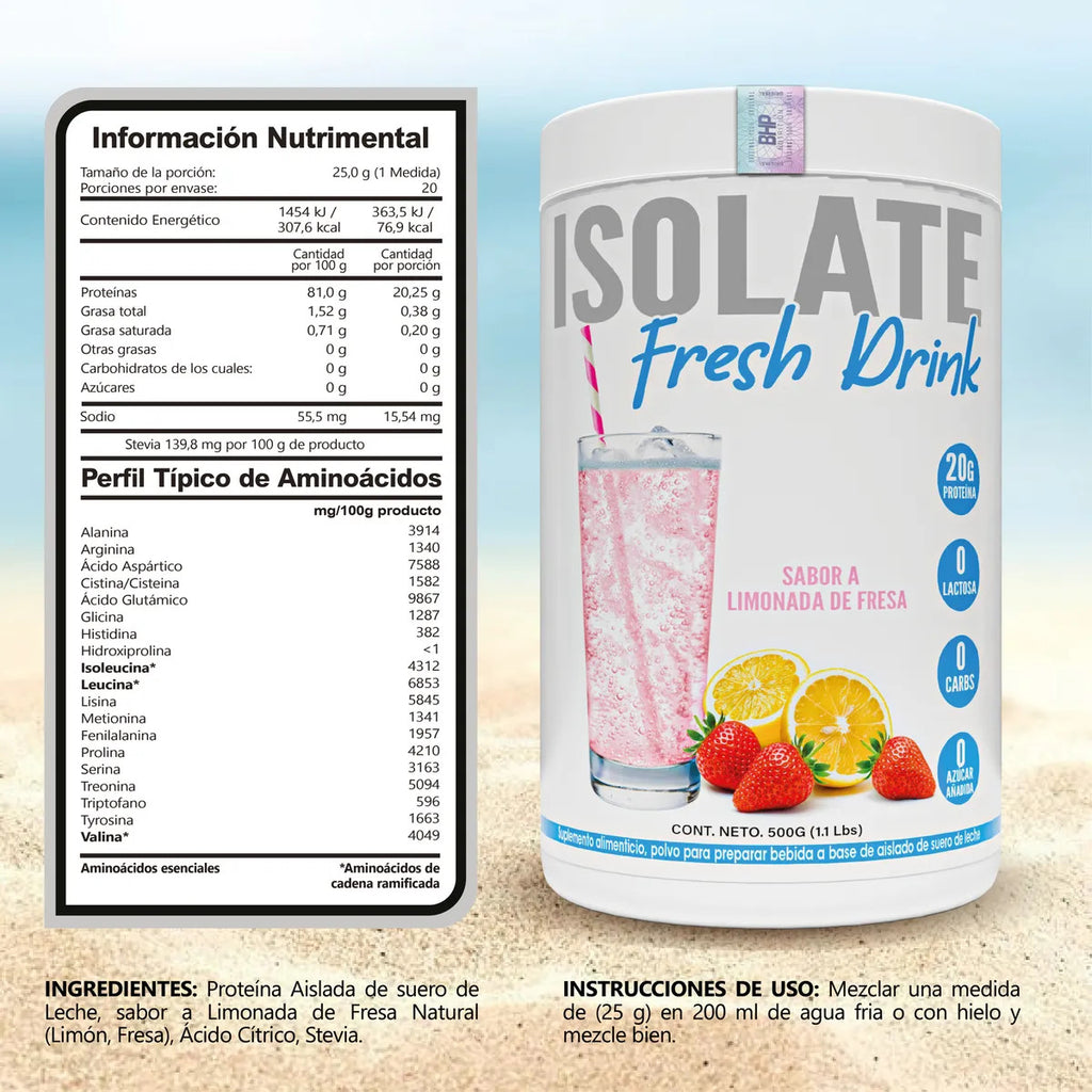 Bhp Aislado Fresh Drink 1 Libras Limonada de Fresa