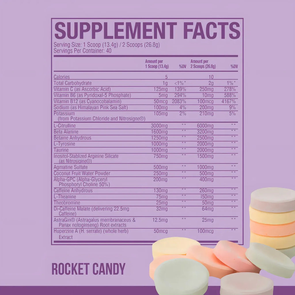 Raw Cbum Thavage Pre - Entreno 40 Porciones Rocket Candy