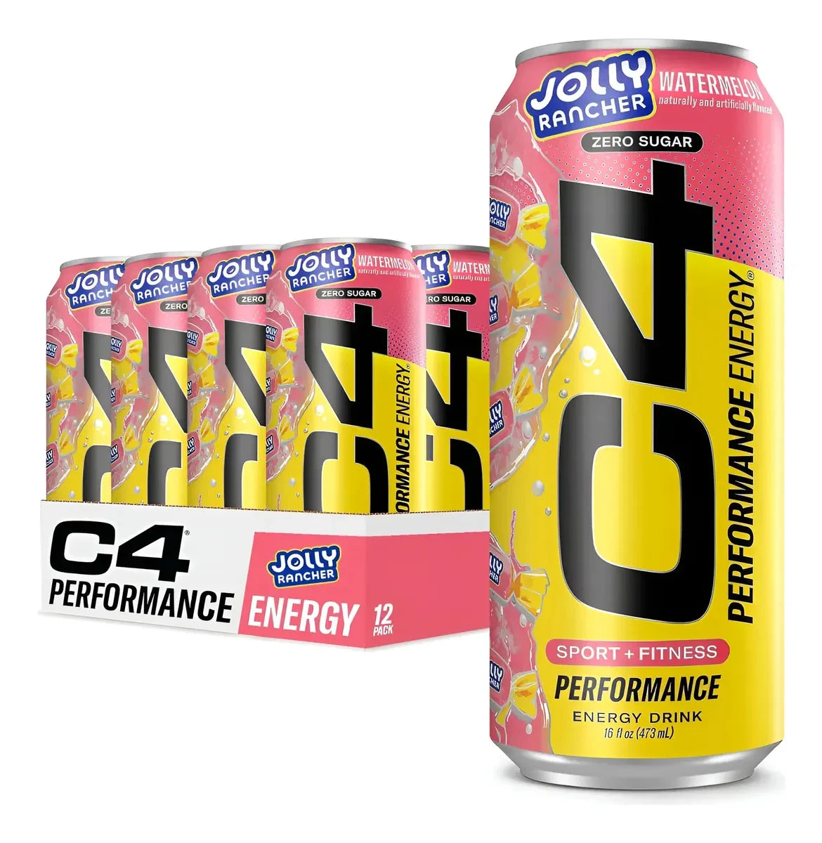 Cellucor C4 Energy Carbonatada 16Oz 12Pk Watermelon Jolly Rancher