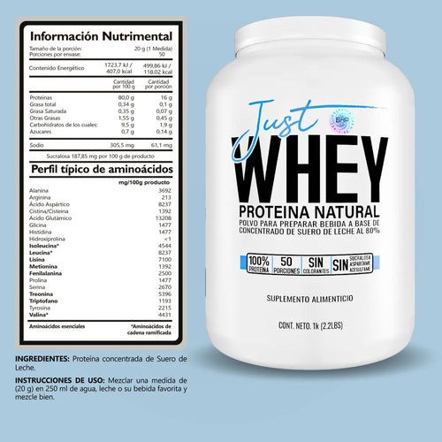 Bhp Just Whey 2 Libras Natural