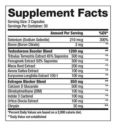 Gaspari Nutrition Viradex Test Booster 90 Cápsulas