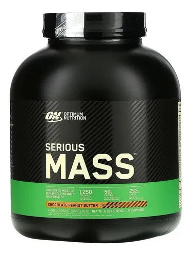 Optimum Nutrition Serious Mass 6 Libras Chocolate Peanut Butter