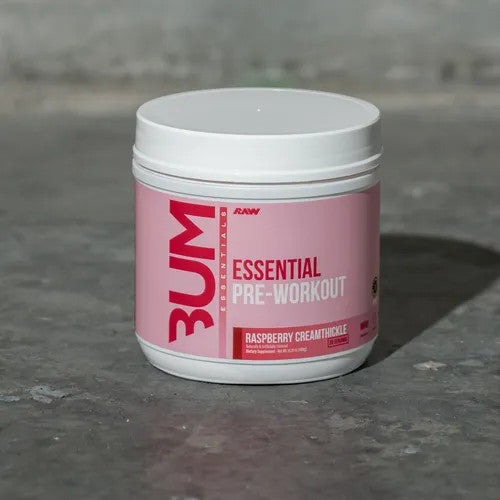 Raw Cbum Essential Pre - Entreno 30 Porciones Raspberry Creamthickle