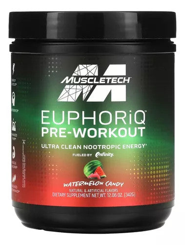 Muscle Tech Euphoriq Pre - Entreno 20 Porciones Watermelon Candy