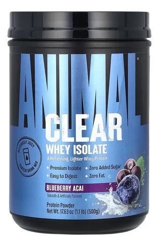 Universal Animal Clear Whey Isolete 500 Grs Blueberry Acai