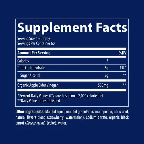 Trace Minerals Apple Cider Vinegar Gummies 60 Gomitas