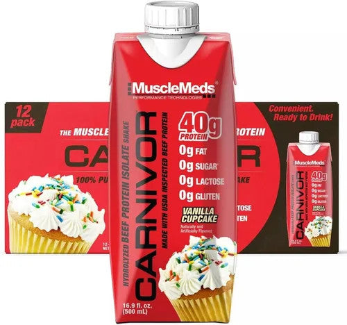 Mmd Carnivor Lista para Beber 16 9 Onzas 500Ml 12 Paquete Vainilla Cupcake