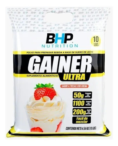 Bhp Gainer Ultra Bag 10 lb Fresas con Crema