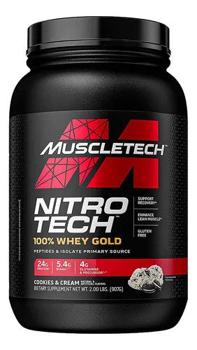 Muscle Tech Nitro Tech Whey Gold 2 Libras Cookies And Cream