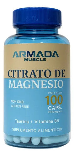 Armada Citrato de Magnesio 1000 mg 100 Cápsulas