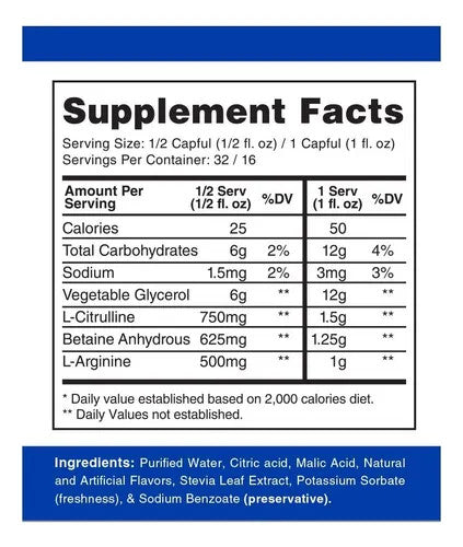 Gaspari Nutrition Proven Pump 16 Porciones 32 Porciones Lemon Drop