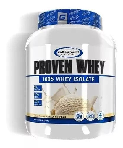 Gaspari Nutrition Proven 100 Whey Aislado 4 Libras Vainilla