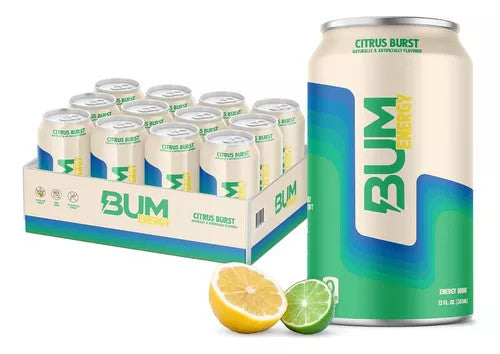 Raw Cbum Energy Drink 12 Onzas 12 Paquete Citrus Burst