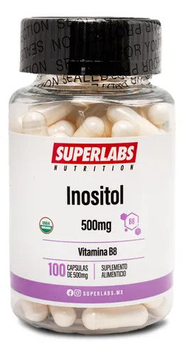 Superlabs Inositol 500 mg Vitamina B8 100 Capsulas