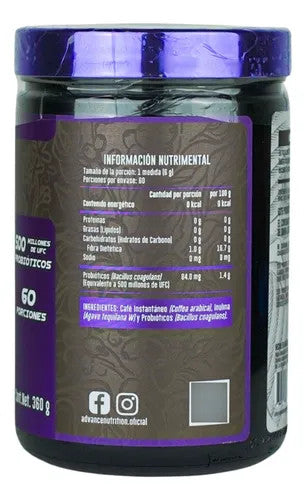 Advance Coffee Prebioticos y Probioticos 360 Gr