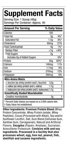 Muscle Tech Nitro Tech Whey Protein 4 Libras Vainilla Performance
