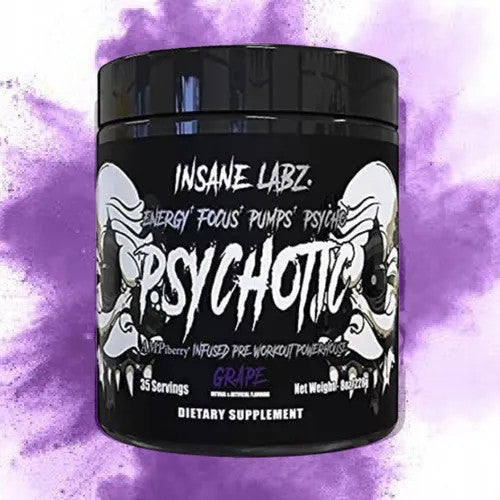 Insane Labz Psychotic Black 35 Porciones Grape