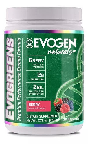 Evogen Evogreens 30 Porciones Berry