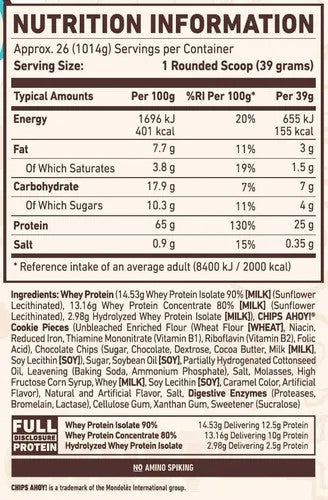 Ghost Whey Protein 2 lb Chocolate Chip Cookie