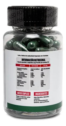 Superlabs Alga Spirulina 500 mg 100 Capsulas