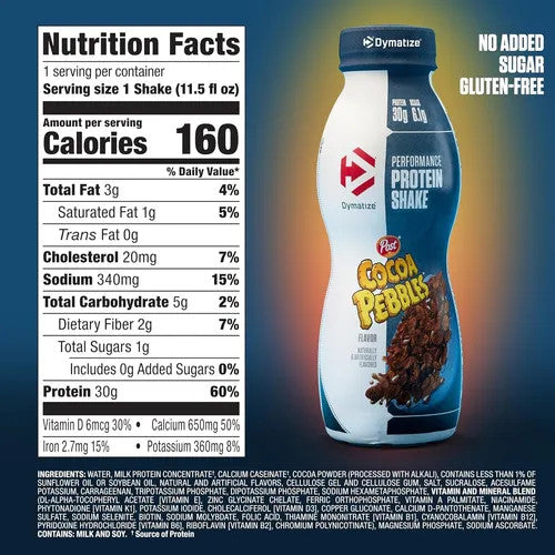 Dymatize Shake 11 5 Onzas 12 Paquete Cocoa Pebbles