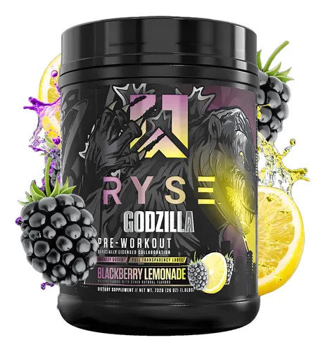 Ryse Pre - Entreno Godzilla 40 Porciones Blackberry Lemonade