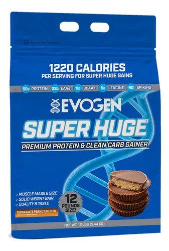 Evogen Super Huge Gainer 12 Libras Chocolate Peanut Butter