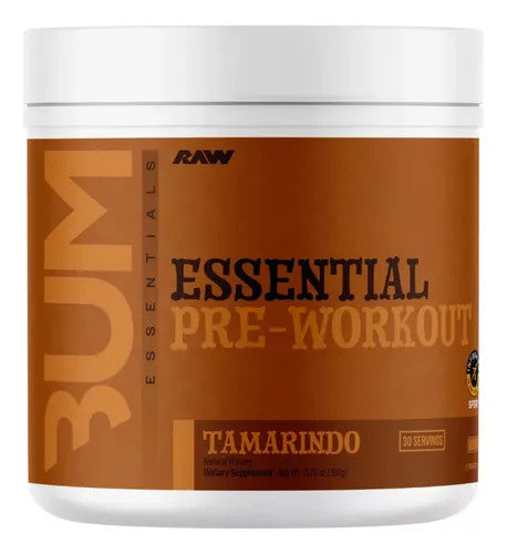 Raw Cbum Essential Pre - Entreno 30 Porciones Tamarindo