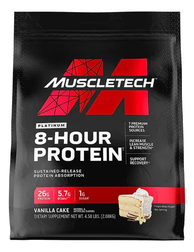 Muscle Tech 8 Hour Protein 4 5 Libras Vainilla