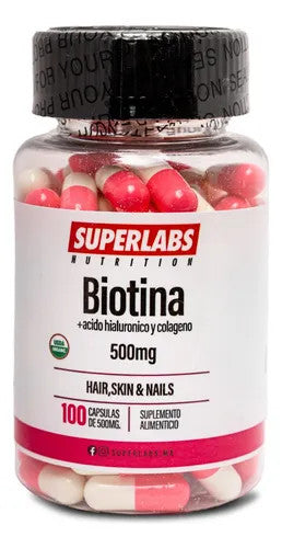 Superlabs Biotina Acido Hialuronico Colageno 100 Capsulas
