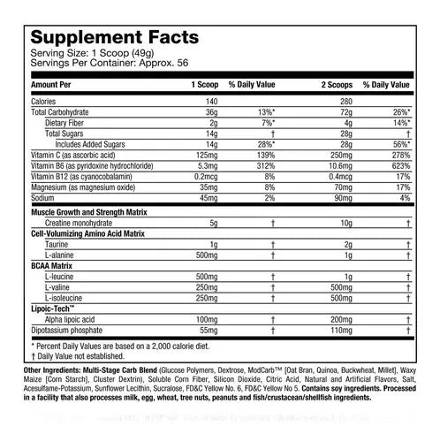 Muscle Tech Cell Tech Performance Series 6 Libras Punch