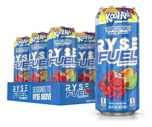 Ryse Fuel Drink 16 Onzas 1pz Koolaid Tropical Punch