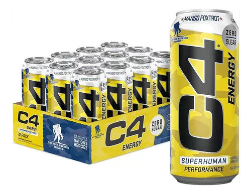 Cellucor C4 Energy Carbonatada 16Oz 12Pk Mango Foxtrot