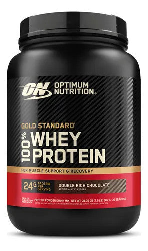Optimum Nutrition 100 Whey Gold Std 1 5 lb Double Rich Chocolate