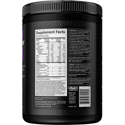 Muscle Tech 100 Ganador de Masa 5 15 Libras Vainilla Milshake