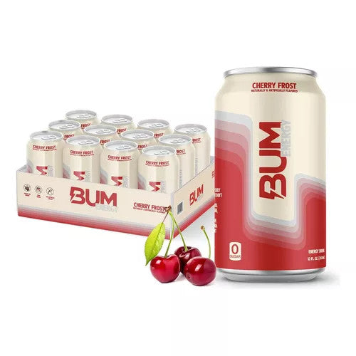 Raw Cbum Energy Drink 12 Onzas 12 Paquete Cherry Frost