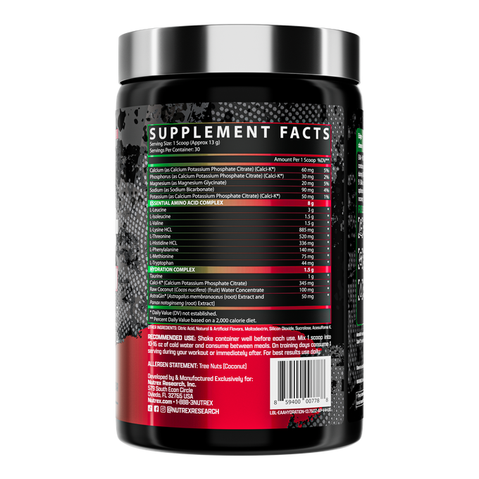 Nutrex Research Warrior Series EAA Hydration 30 Porciones Apple Pear