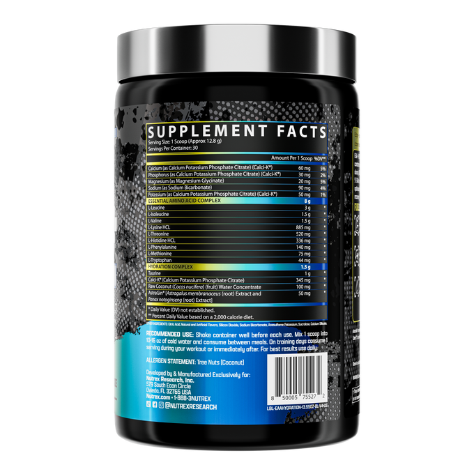 Nutrex Research Warrior Series EAA Hydration 30 Porciones Blue Berry Lemonade
