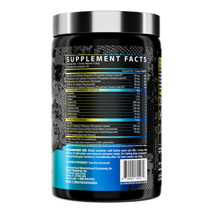 Nutrex Research Warrior Series EAA Hydration 30 Porciones Blue Berry Lemonade