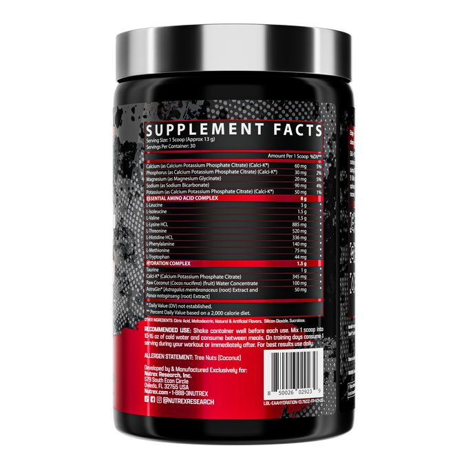 Nutrex Research Warrior Series EAA Hydration 30 Porciones Fruit Punch