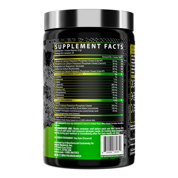 Nutrex Research Research Warrior Series EAA Hydration 30 Porciones Lemon Lime
