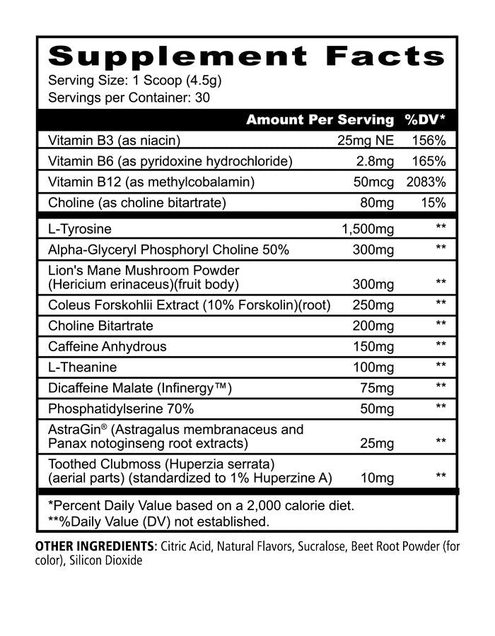Panda Focus Nootropic 30 Porciones Strawberry Watermelon