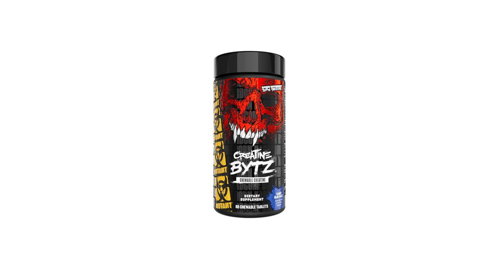 Mutant Creatine Byts Chewable Tangy Blue Razz 80 Tabletas