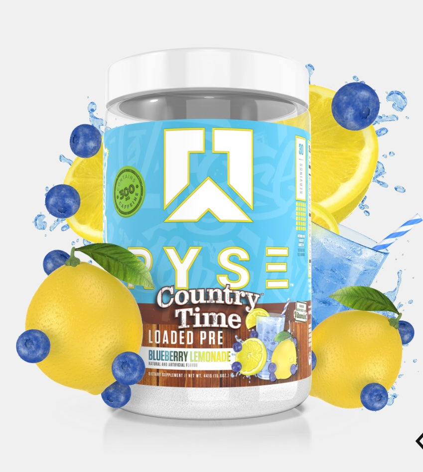 Ryse Loaded Pre - Entreno 30 Porciones Country Time Blueberry Lemonade